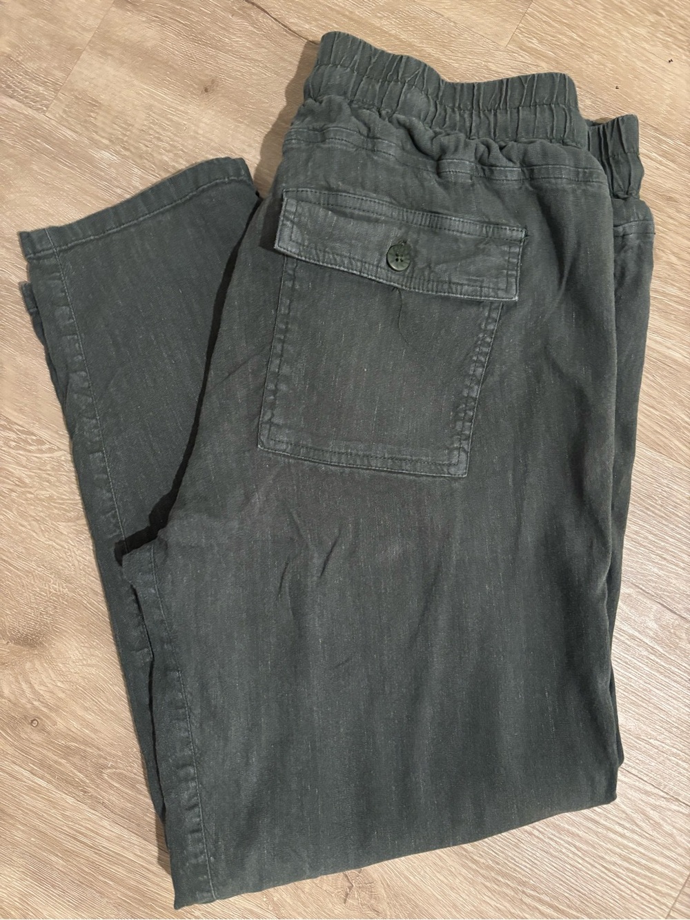 Kut from the Kloth Smocked Waist Linen Pant - Picture 7 of 8